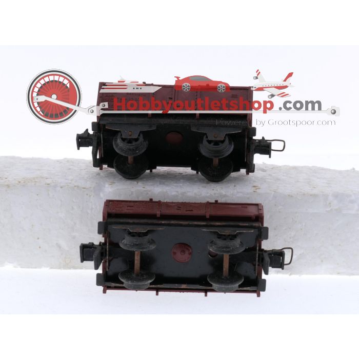 Schaal H0 Trix Express 450 en 455 4-delige goederenwagen set van de DB #8692 - sku: 20250926092505 - Used - Good condition - Photo 16