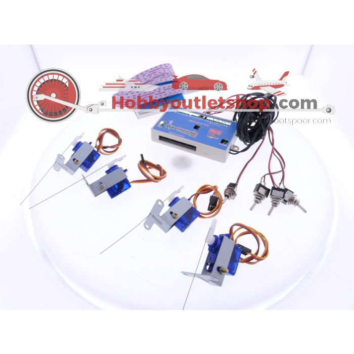 Schaal 00, H0, TT en N Peco PLS-100 Smartswitch met DinaSys servobundel Set #8459 - sku: 20251107044935 - Gebruikt - Zeer goede staat - Afbeelding 2