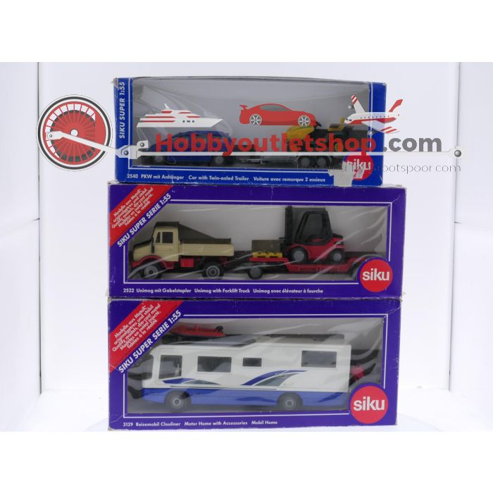 Schaal 1:55 Siku 2522, 2540 en 3129 set van 3 verschillende voertuigen #8695 - sku: 20251205093021 - Used - Good condition - Photo 8
