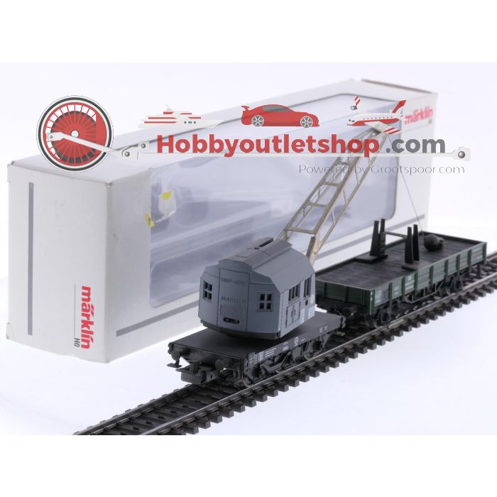 Schaal H0 Märklin 46717 digitale kraan met kraanhulpwagen van de DB #9016 - sku: 20260217103217 - Gebruikt - Zeer goede staat - Afbeelding 5