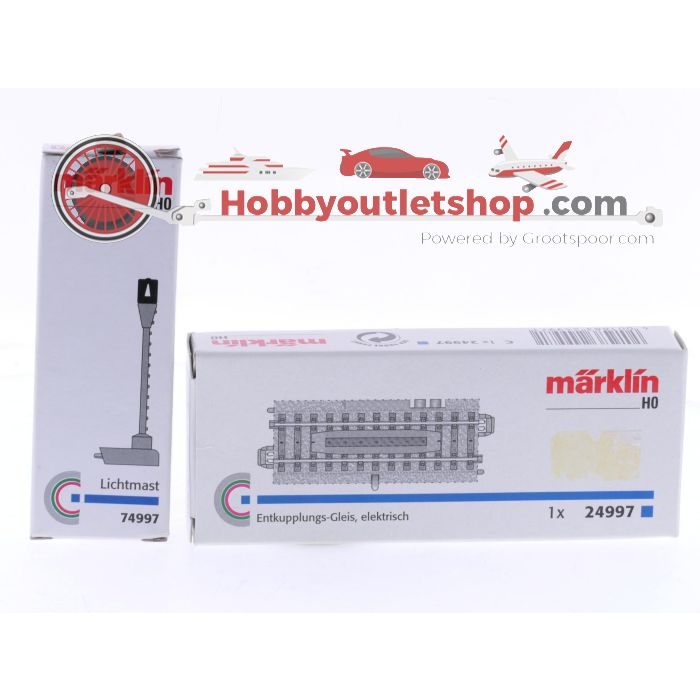 Schaal H0 Märklin 24997 en 74997 ontkoppelrail met lichtmast #9028 - sku: 20260219102201 - Gebruikt - Zeer goede staat - Afbeelding 7