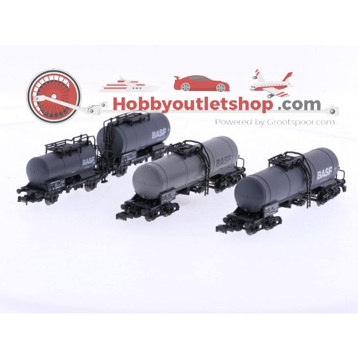 Schaal N Roco 24010 set van 4 ketelwagens ''BASF'' van de DB #9082 - sku: 20260303045505 - Gebruikt - Zeer goede staat - Afbeelding 2