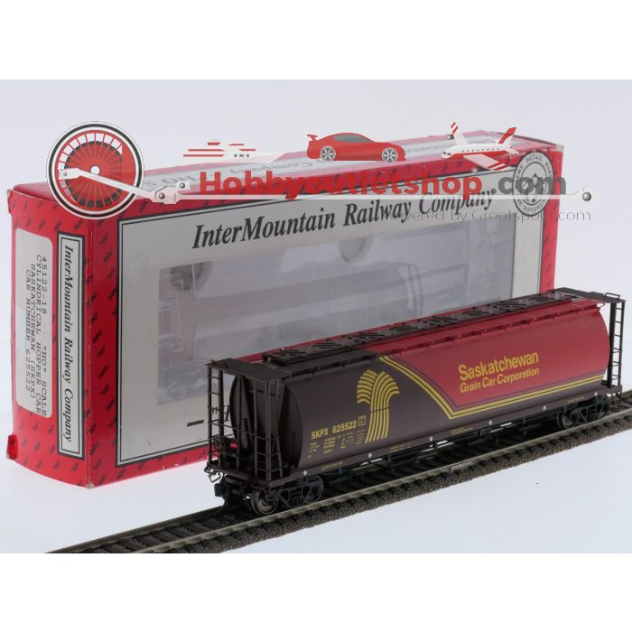 Schaal H0 InterMountain 45122-18 cilindrische hopperwagen 'Saskatchewan Grain Car Corporation' van de SKPX #9217 - sku: 20260409013925 - Gebruikt - Zeer goede staat - Afbeelding 7