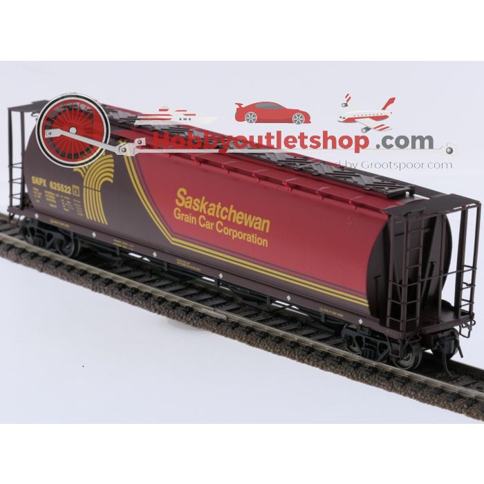 Schaal H0 InterMountain 45122-18 cilindrische hopperwagen 'Saskatchewan Grain Car Corporation' van de SKPX #9217 - sku: 20260409013925 - Gebruikt - Zeer goede staat - Afbeelding 9
