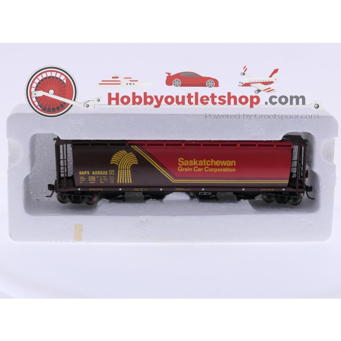 Schaal H0 InterMountain 45122-18 cilindrische hopperwagen 'Saskatchewan Grain Car Corporation' van de SKPX #9217 - sku: 20260409013925 - Gebruikt - Zeer goede staat - Afbeelding 4