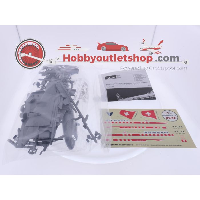 Schaal 1:122 Revell H-267 Douglas DC-7C Swissair #9293 - sku: 20260505030526 - Gebruikt - Zeer goede staat - Afbeelding 4