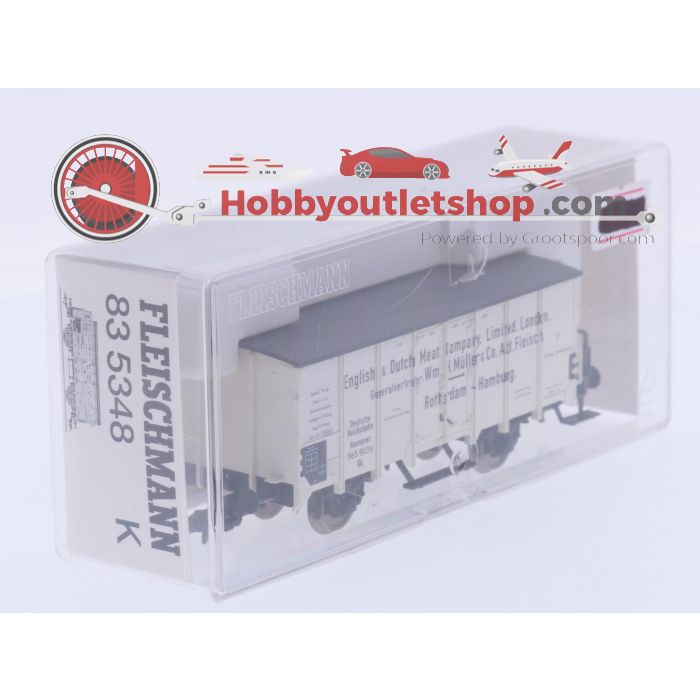 Schaal H0 Fleischmann NEW OLD STOCK 83 5348 K gesloten goederenwagen English & Dutch Meat Comp van de DRG #9472 - sku: 20260619012049 - Neu - Bild 2