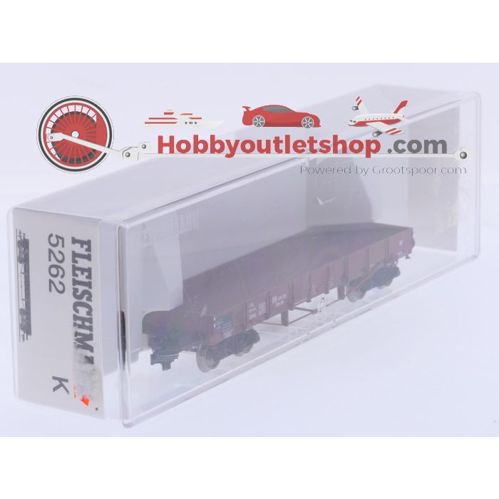 Schaal H0 Fleischmann NEW OLD STOCK 5262 K lageboordwagen XXto 90 van de DB #9475 - sku: 20260619021929 - Neu - Bild 2