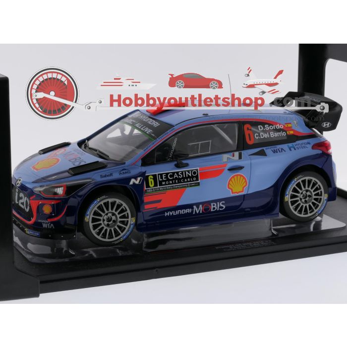 Schaal 1:18 IXO Models 18RMC030C Hyundai i20 WRC 2018 #6 Rallye Monte-Carlo 2018 #9621 - sku: 20260707024754 - Gebruikt - Zeer goede staat - Afbeelding 2