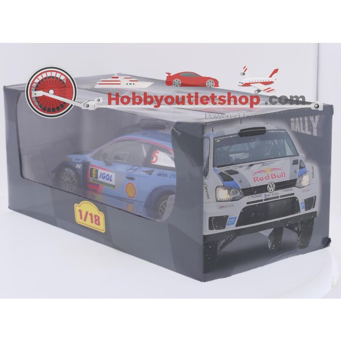 Schaal 1:18 Edicola LEPLGRVODERAL034 Hyundai i20 WRC #5 Rally Tour De Corse 2017 #9623 - sku: 20260707045306 - Gebruikt - Zeer goede staat - Afbeelding 5