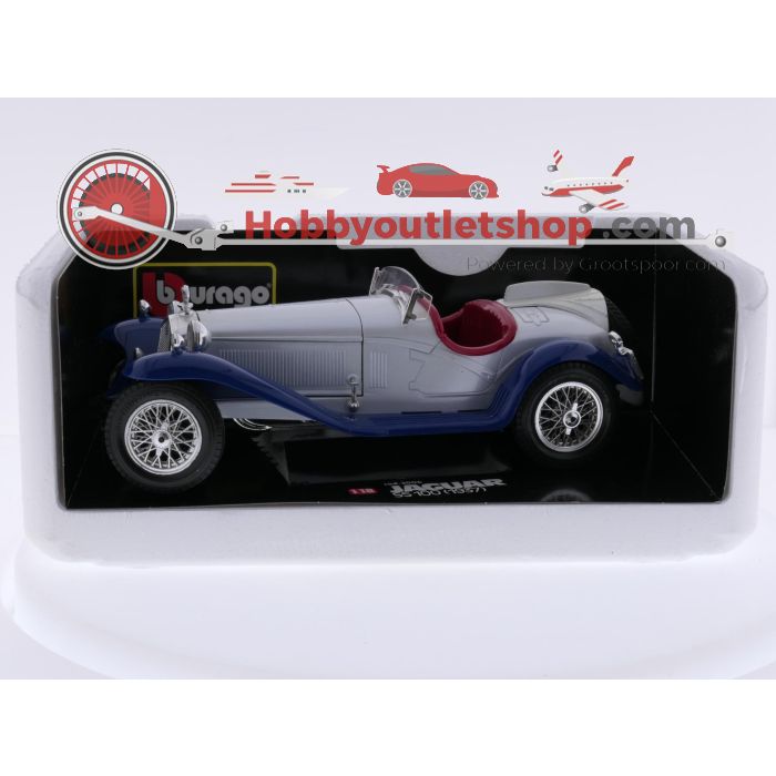 Schaal 1:18 Bburago 3006 Jaguar SS 100 (1937) #9637 - sku: 20260709093252 - Gebraucht - Sehr guter Zustand - Bild 7