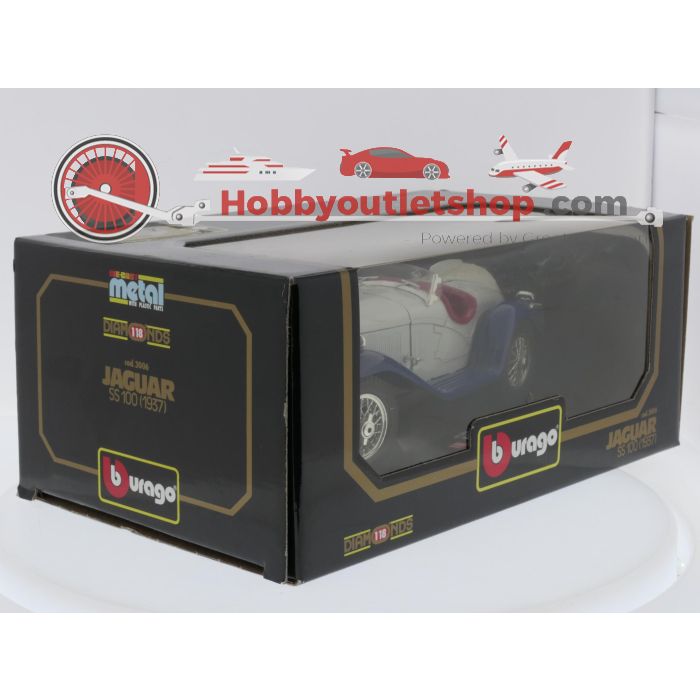 Schaal 1:18 Bburago 3006 Jaguar SS 100 (1937) #9637 - sku: 20260709093252 - Gebraucht - Sehr guter Zustand - Bild 8