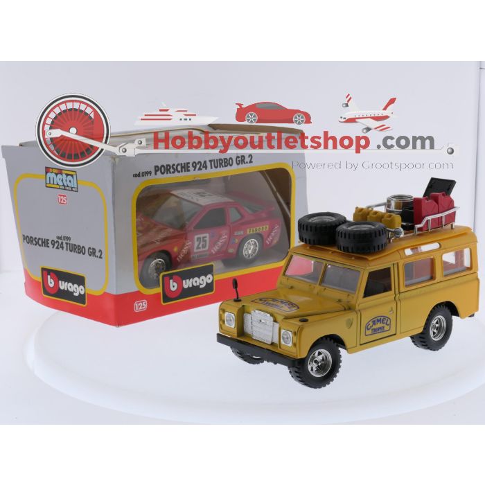 Schaal 1:24 Bburago 0161en 0199 set van 2 rally wagens Porsche 924 Turbo en Land over Defender #9650 - sku: 20260709050323 - Gebruikt - Goede staat - Afbeelding 6