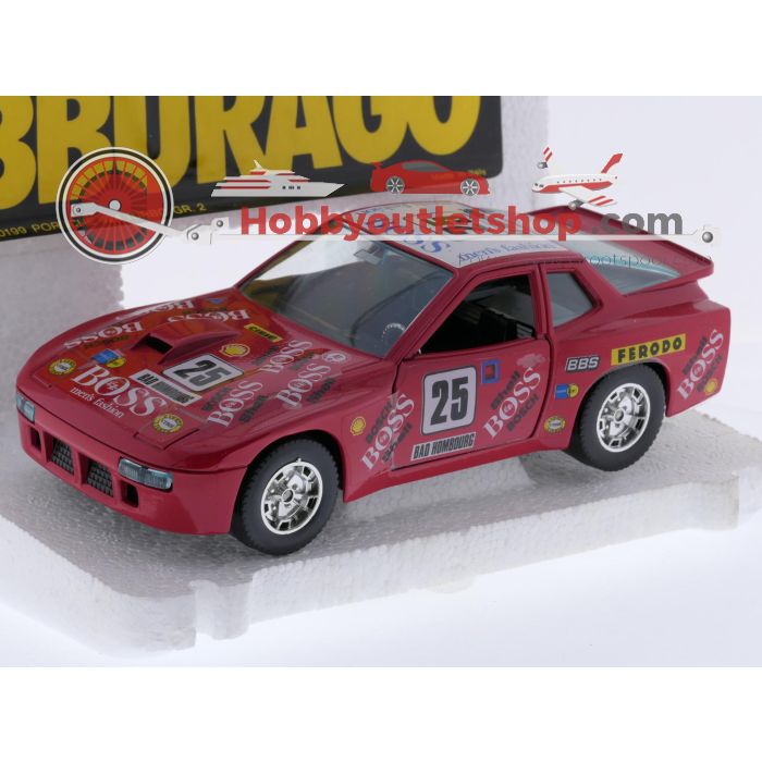 Schaal 1:24 Bburago 0161en 0199 set van 2 rally wagens Porsche 924 Turbo en Land over Defender #9650 - sku: 20260709050323 - Gebruikt - Goede staat - Afbeelding 4