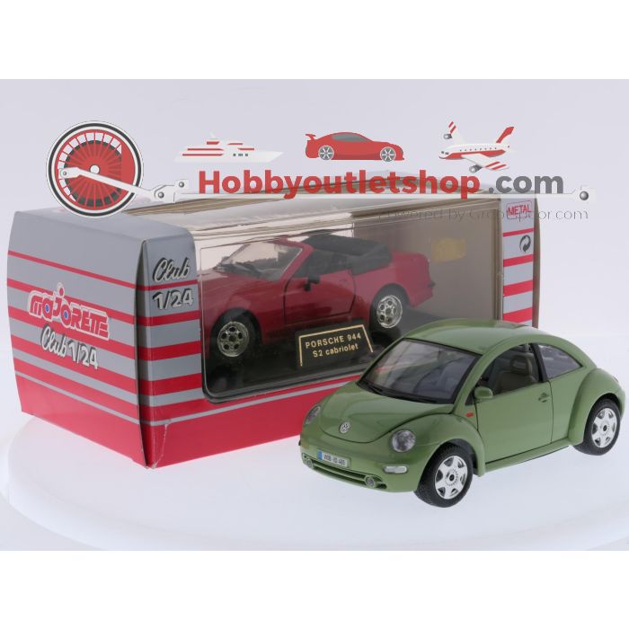 Schaal 1:24 Porsche 944 S2 Cabrio met Wolkswagen New Beetle #9651 - sku: 20260709052921 - Gebraucht - Guter Zustand - Bild 6