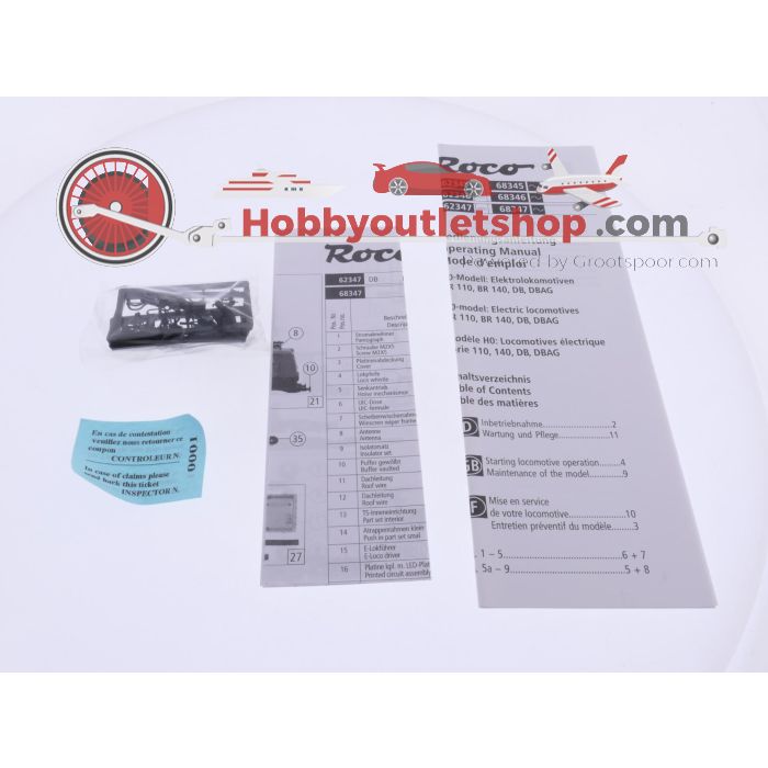 Schaal H0 Roco 62347 elektrische locomotief BR 110 van de DB #9653 - sku: 20260710105848 - Gebraucht - Neuer Zustand - Bild 7