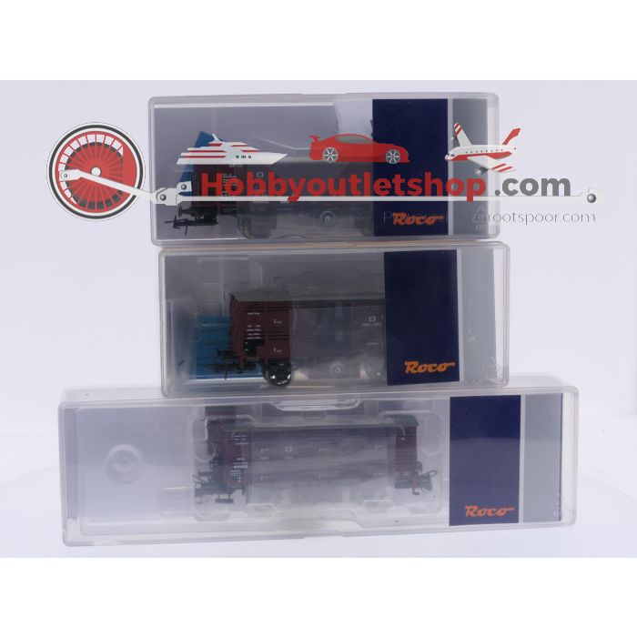 Schaal H0 Roco 76060 3-delige set goederenwagens van de KPEV #9659 - sku: 20260710050744 - Used - Very good condition - Photo 12