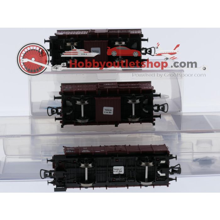 Schaal H0 Roco 76060 3-delige set goederenwagens van de KPEV #9659 - sku: 20260710050744 - Used - Very good condition - Photo 8