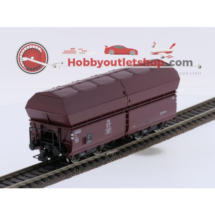 Schaal H0 Roco 67083 4-delige set zelflossende wagons met klapdeksels type Kkt 54 van de DB #9663 - sku: 20260714084811 - Gebraucht - Wie Neu - Bild 4