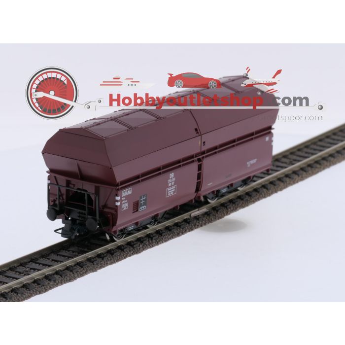 Schaal H0 Roco 67083 4-delige set zelflossende wagons met klapdeksels type Kkt 54 van de DB #9663 - sku: 20260714084811 - Gebraucht - Wie Neu - Bild 8