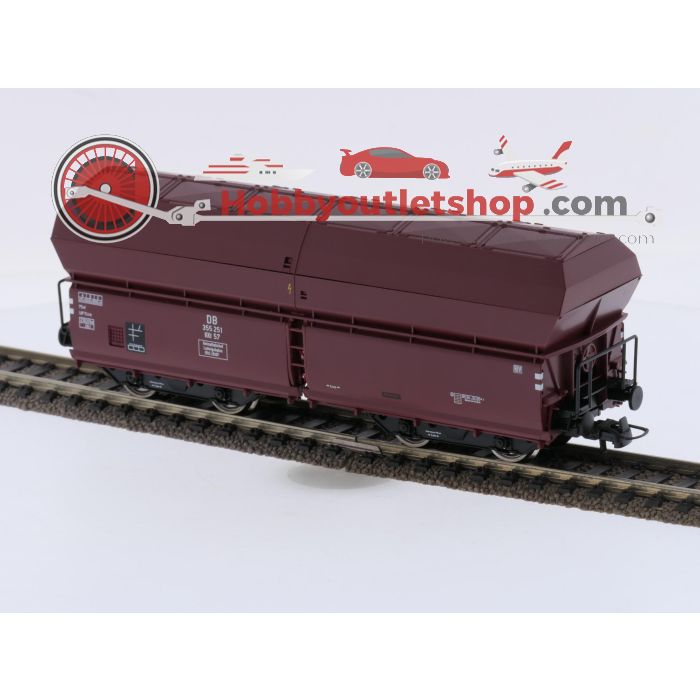 Schaal H0 Roco 67083 4-delige set zelflossende wagons met klapdeksels type Kkt 54 van de DB #9663 - sku: 20260714084811 - Gebraucht - Wie Neu - Bild 9