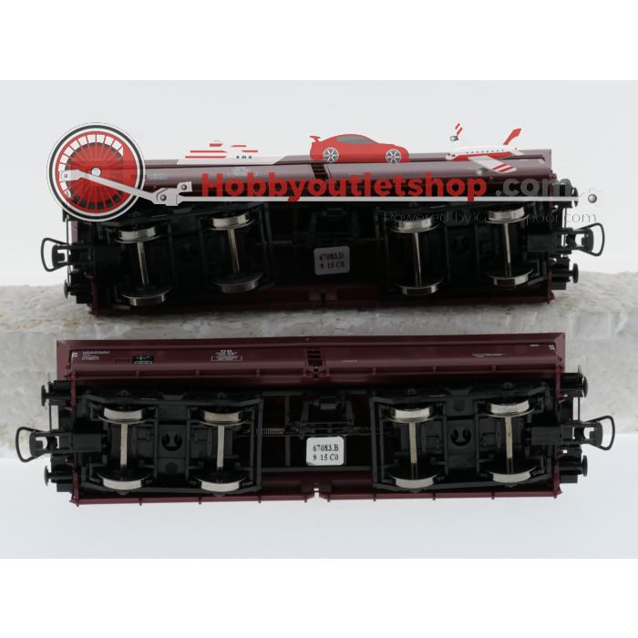 Schaal H0 Roco 67083 4-delige set zelflossende wagons met klapdeksels type Kkt 54 van de DB #9663 - sku: 20260714084811 - Gebraucht - Wie Neu - Bild 19
