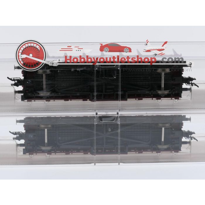 Schaal H0 Fleischmann 5223 K, 5223 K, 5230 en 5257 platte wagens set 4-delig van de DB #6972 - sku: 20260715011853 - Nieuw - Afbeelding 6
