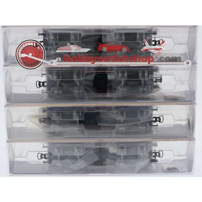 Schaal H0 Roco 56332 zelflossende wagons Fad 150 4-delig van de DB #9676 - sku: 20260715031736 - Nieuw - Afbeelding 5