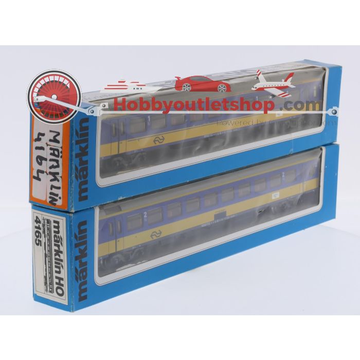 Schaal H0 Märklin 4164 en 4165 set van 2 ICR personen rijtuigen 1e en 2e kl. van de NS #6986 - sku: 20260716013425 - Gebruikt - Goede staat - Afbeelding 14