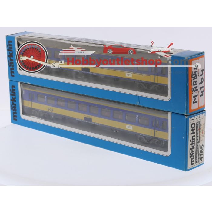 Schaal H0 Märklin 4164 en 4165 set van 2 ICR personen rijtuigen 1e en 2e kl. van de NS #6986 - sku: 20260716013425 - Gebruikt - Goede staat - Afbeelding 13