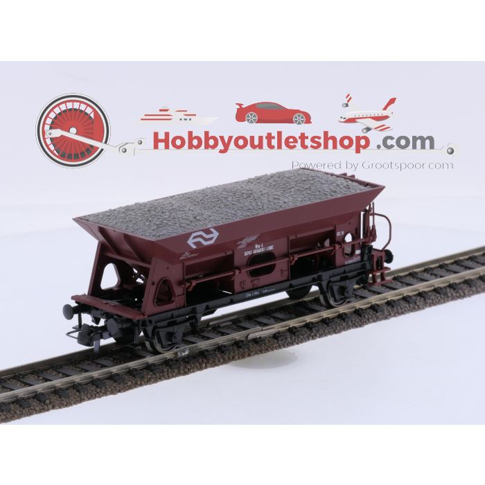 Schaal H0 Roco 44038 wagonset 3-delig grindwagen van de NS #9701 - sku: 20260722020901 - Gebruikt - Nieuwstaat - Afbeelding 5