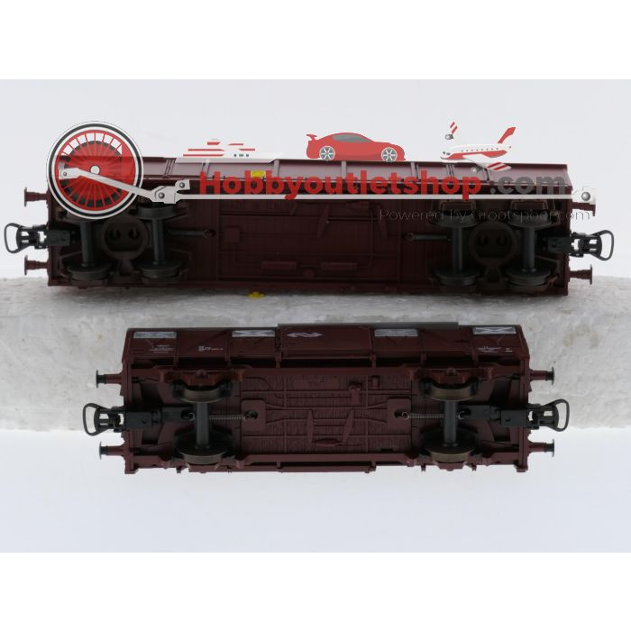 Schaal H0 Liliput 24440, 25340 met Lima 303211 en 8402 (Euro scale 5001) goederenwagens tijdperk IV-V van de NS #9704 - sku: 20260723121300 - Used - Very good condition - Photo 6
