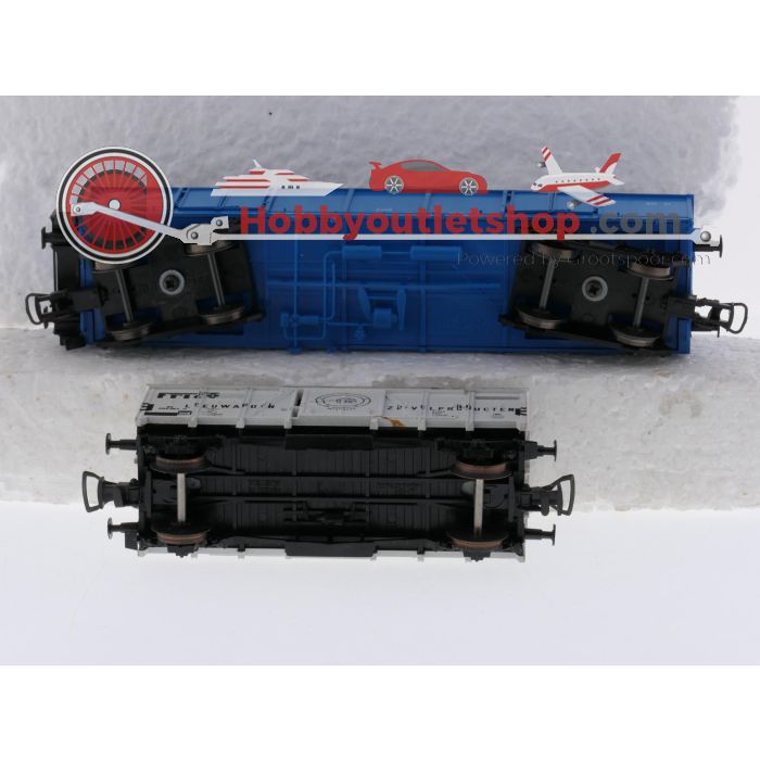 Schaal H0 Liliput 24440, 25340 met Lima 303211 en 8402 (Euro scale 5001) goederenwagens tijdperk IV-V van de NS #9704 - sku: 20260723121300 - Used - Very good condition - Photo 13