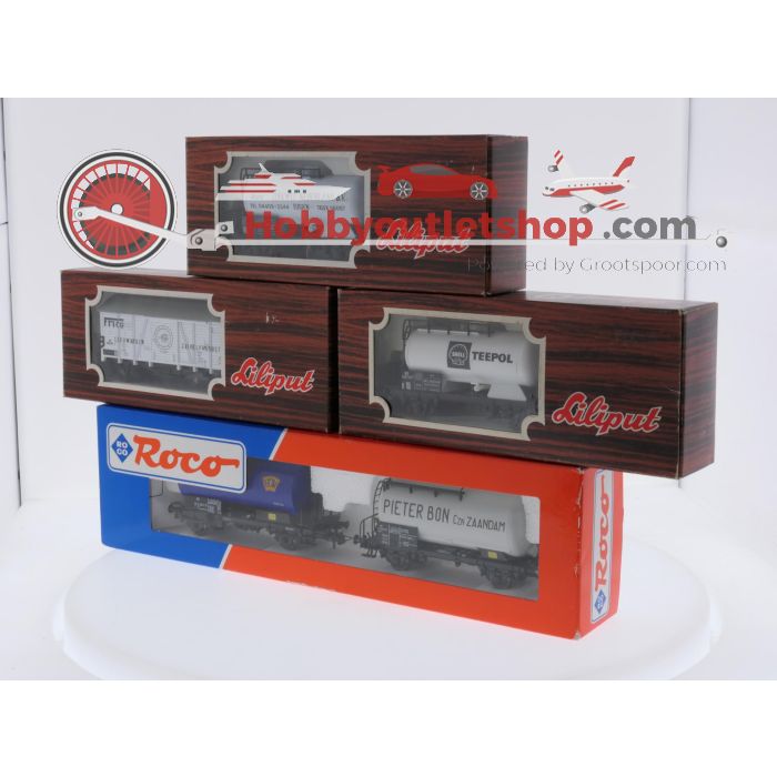 Schaal H0 Liliput 25043, 25048, 25340 met Roco 44114 set van 5 goederenwagens tijdperk IV van de NS #9705 - sku: 20260723012416 - Gebraucht - Sehr guter Zustand - Bild 15