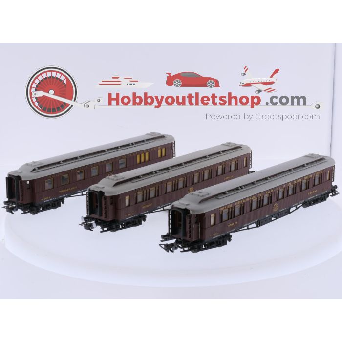 Schaal H0 Liliput 26000 en 2x 26500 set van 3 personenrijtuigen van de CIWL #9714 - sku: 20260724024144 - Gebraucht - Guter Zustand - Bild 2