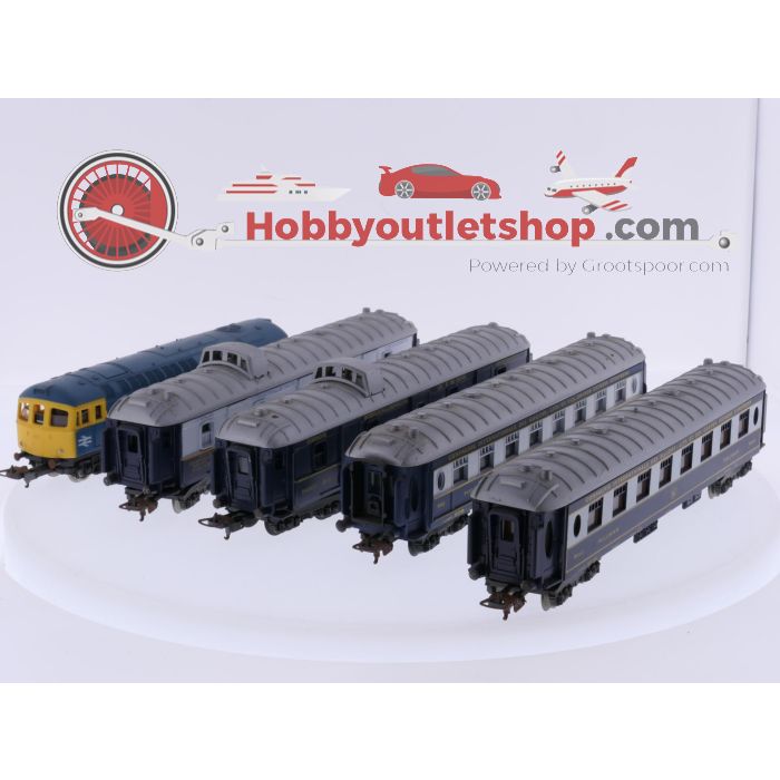Schaal H0 Lima 206114, 2x 309201, 309301 en 309332 trein set 5-delig van de BR/CIWL #9715 - sku: 20260724034535 - Gebruikt - Goede staat - Afbeelding 2