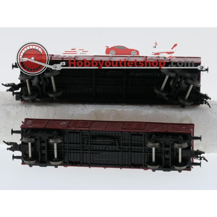 Schaal H0 Fleischmann set goederen wagens met houd als lading van de DB #9718 - sku: 20260724051623 - Used - Good condition - Photo 7