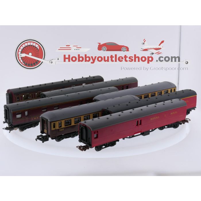 Schaal 00/H0 Jouef 454, Lima 9321, 305323, 5016 en Rivarossi 2933 set personen- en postrijtuigen 7-delig van de BR #9719 - sku: 20260728095109 - Gebraucht - Guter Zustand - Bild 2
