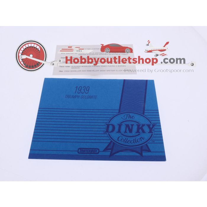 Schaal 1:43 Matchbox NEW OLD STOCK DY-S17 1939 Triumph Dolomite 'The Dinky Collection' #9720 - sku: 20260728035120 - Nieuw - Afbeelding 7
