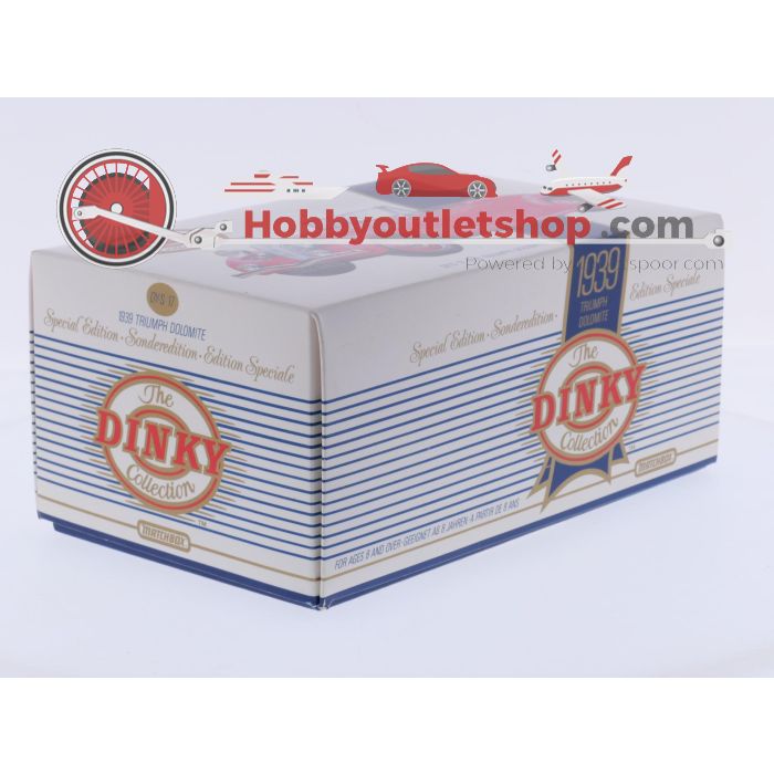 Schaal 1:43 Matchbox NEW OLD STOCK DY-S17 1939 Triumph Dolomite 'The Dinky Collection' #9720 - sku: 20260728035120 - Nieuw - Afbeelding 4