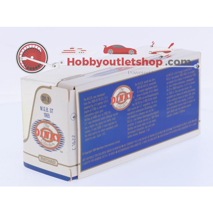 Schaal 1:43 Matchbox NEW OLD STOCK DY-1 en DY-3 1968 Jaguar E Type MK 1½ met M.G.B GT 1965 #9724 - sku: 20260729044654 - Neu - Bild 9
