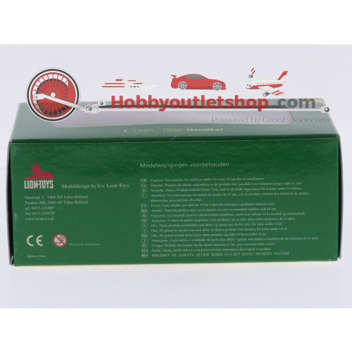 Schaal 1:50 Lion Toys NEW OLD STOCK 20084 1880 - 1900 model LM1100 Handkar #9731 - sku: 20260730022550 - Nieuw - Afbeelding 4