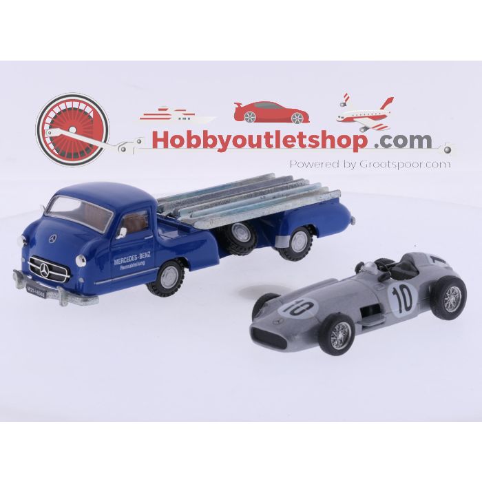 Schaal 1:43 Conrad 1034 Mercedes-Benz raceautotransporter 1955 met Brumm S023 Mercedes-Benz W196 GP Inghilterra 1955 #9808 - sku: 20260807084243 - Used - Very good condition - Photo 5