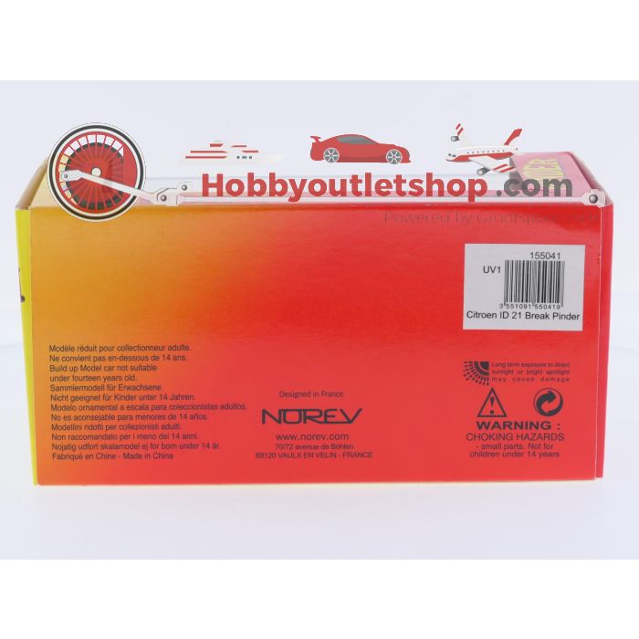 Schaal 1:43 Norev NEW OLD STOCK 155041 Citroën ID 21 Break Pinder #9869 - sku: 20260818111210 - Nieuw - Afbeelding 4