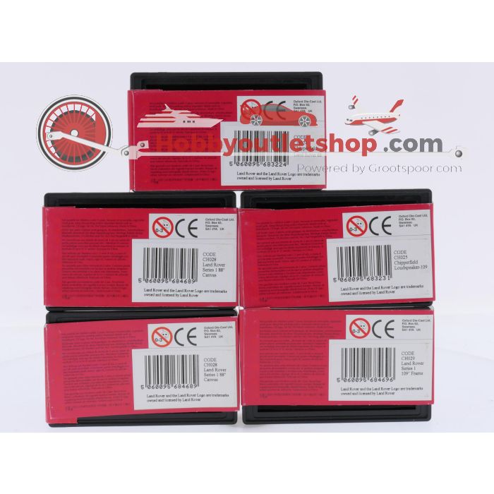Schaal 1:76 Oxford CH024, CH025, CH028 en CH029 NEW OLD STOCK set van 5 Land Rovers circus Chipperfields #10067 - sku: 20260903114042 - Nieuw - Afbeelding 3