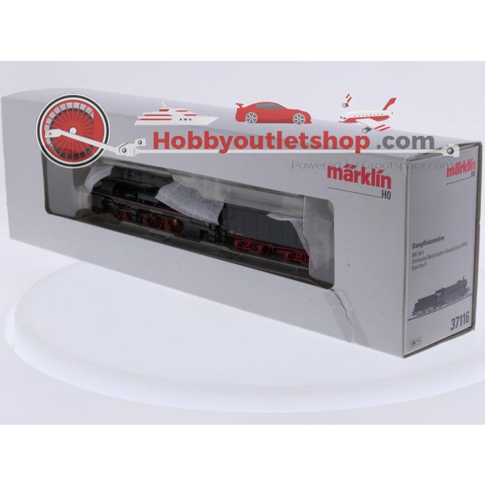 Schaal H0 Märklin 37116 sneltreinlocomotief met getrokken tender van de DRG. Digitaal #10093 - sku: 20260911022143 - Used - Very good condition - Photo 8