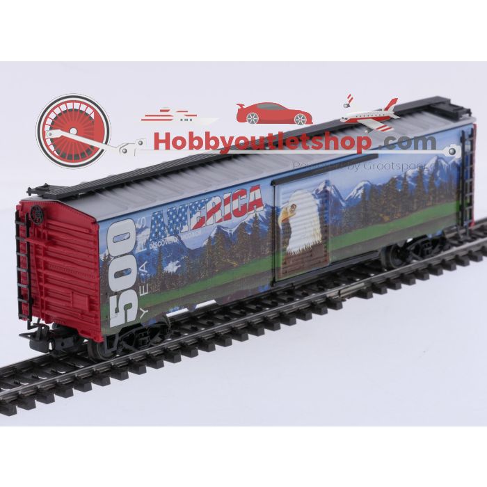 Schaal H0 Märklin 84564 speciale goederenwagon-set "500 jaar America" #10096 - sku: 20260911042014 - Gebraucht - Sehr guter Zustand - Bild 3