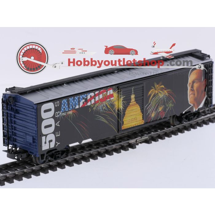 Schaal H0 Märklin 84564 speciale goederenwagon-set "500 jaar America" #10096 - sku: 20260911042014 - Gebraucht - Sehr guter Zustand - Bild 7