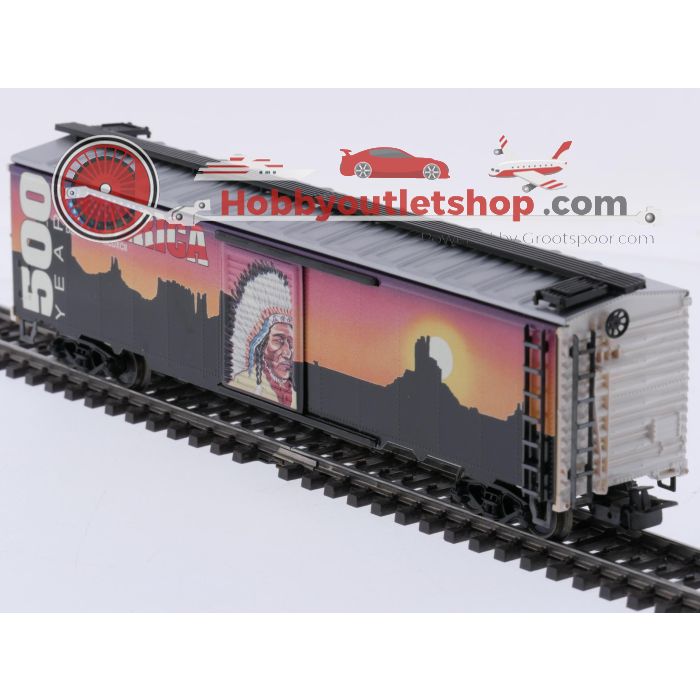 Schaal H0 Märklin 84564 speciale goederenwagon-set "500 jaar America" #10096 - sku: 20260911042014 - Gebraucht - Sehr guter Zustand - Bild 14
