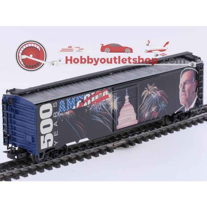 Schaal H0 Märklin 84564 speciale goederenwagon-set "500 jaar America" #10097 - sku: 20260911053335 - Gebraucht - Guter Zustand - Bild 7